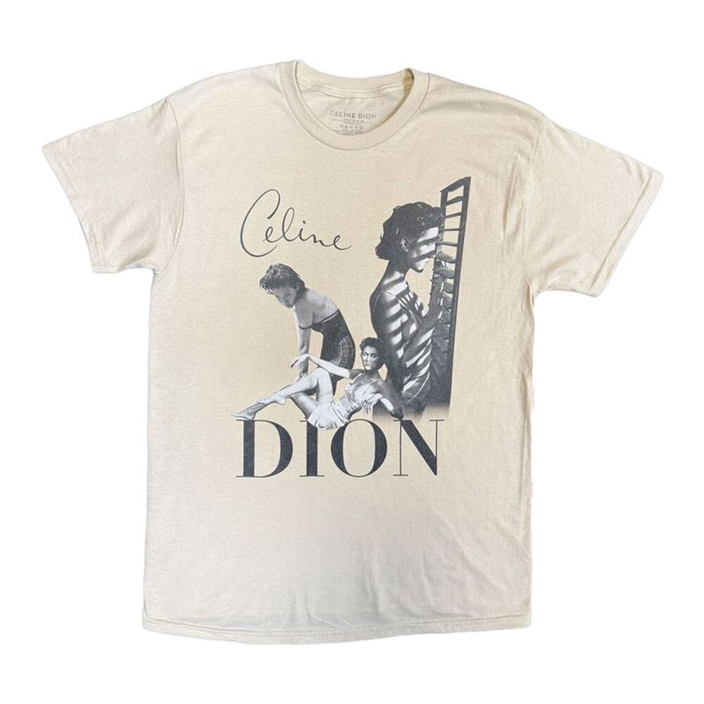 Celine Dion Unisex Adult Homage T-Shirt / Sand